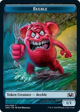 Beeble // Squirrel Double-sided Token - Unsanctioned Magic: The Gathering trading card