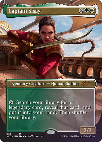 Captain Sisay (051) - Secret Lair Drop Series Magic: The Gathering trading card