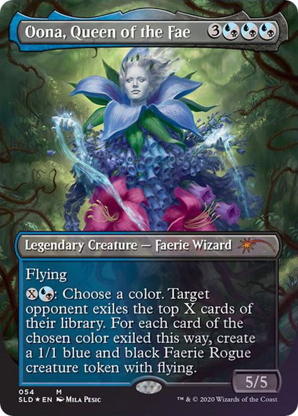 Oona, Queen of the Fae trading card from Secret Lair Drop Series Oona, Queen of the Fae - Secret Lair Drop Series Magic: The Gathering trading card