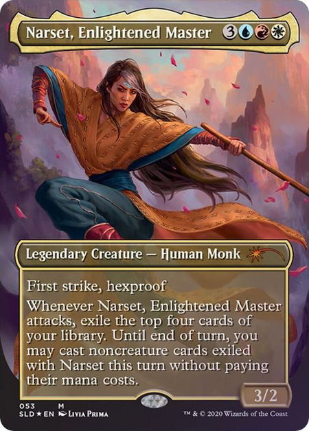 Narset, Enlightened Master trading card from Secret Lair Drop Series Narset, Enlightened Master - Secret Lair Drop Series Magic: The Gathering trading card