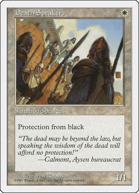 Death Speakers - Fifth Edition Magic: The Gathering trading card