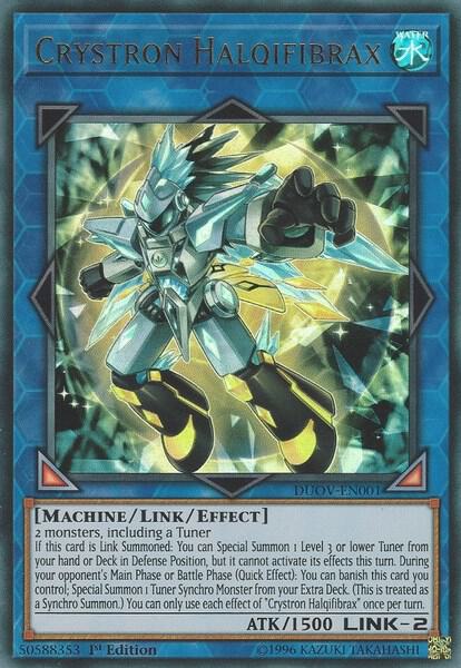 Crystron Halqifibrax trading card from Duel Overload Crystron Halqifibrax - Duel Overload YuGiOh trading card