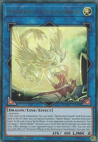 Protector Whelp of the Destruction Swordsman trading card from Duel Overload Protector Whelp of the Destruction Swordsman - Duel Overload YuGiOh trading card