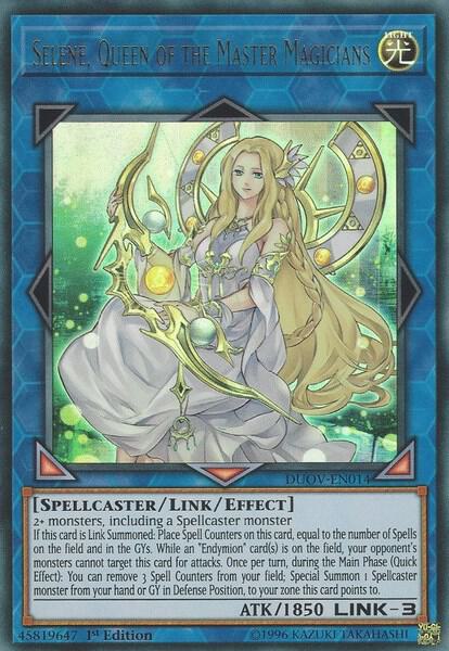 Selene, Queen of the Master Magicians trading card from Duel Overload Selene, Queen of the Master Magicians - Duel Overload YuGiOh trading card
