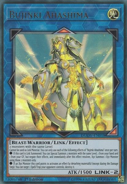 Bujinki Ahashima - Duel Overload YuGiOh trading card