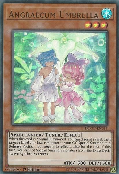 Angraecum Umbrella trading card from Duel Overload Angraecum Umbrella - Duel Overload YuGiOh trading card