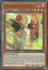 Firebrand Hymnist - Duel Overload (DUOV) #DUOV-EN028 - Ultra Rare YuGiOh Trading Card