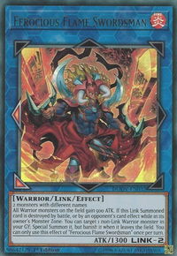 Ferocious Flame Swordsman - Duel Overload (DUOV) #DUOV-EN032 - Ultra Rare YuGiOh Trading Card