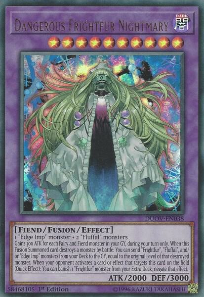 Dangerous Frightfur Nightmary - Duel Overload YuGiOh trading card