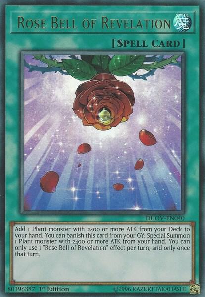 Rose Bell of Revelation - Duel Overload YuGiOh trading card