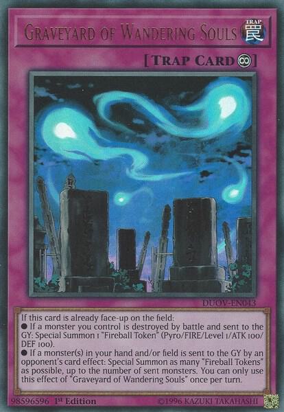 Graveyard of Wandering Souls trading card from Duel Overload Graveyard of Wandering Souls - Duel Overload YuGiOh trading card