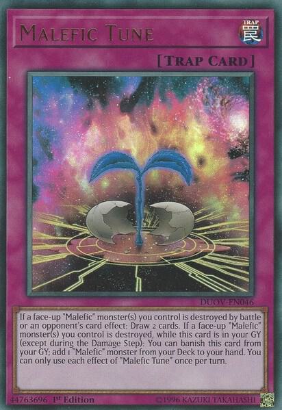 Malefic Tune trading card from Duel Overload Malefic Tune - Duel Overload YuGiOh trading card