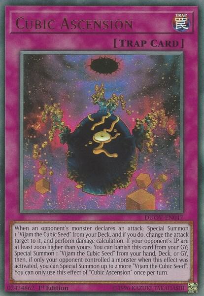 Cubic Ascension trading card from Duel Overload Cubic Ascension - Duel Overload YuGiOh trading card