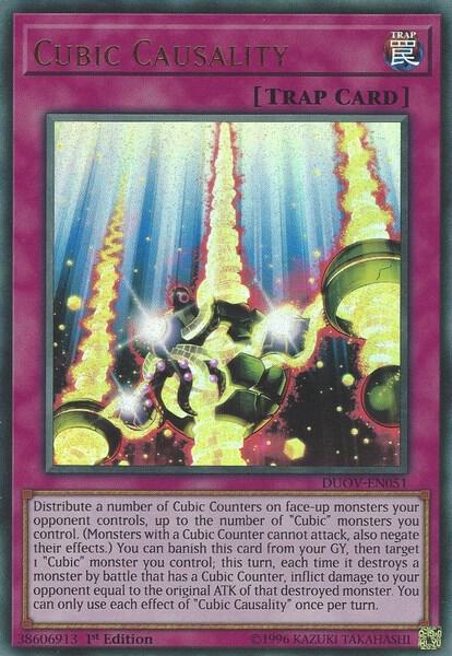 Cubic Causality trading card from Duel Overload Cubic Causality - Duel Overload YuGiOh trading card