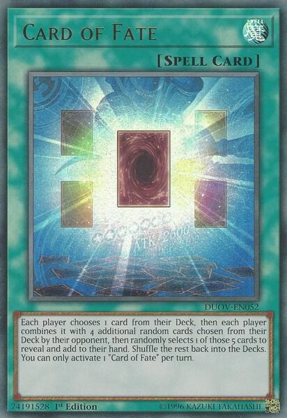 Card of Fate - Duel Overload YuGiOh trading card