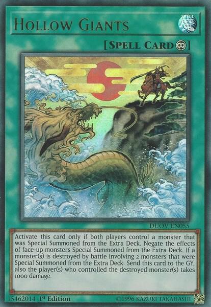 Hollow Giants trading card from Duel Overload Hollow Giants - Duel Overload YuGiOh trading card