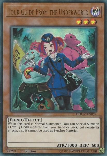 Tour Guide From the Underworld - Duel Overload YuGiOh trading card