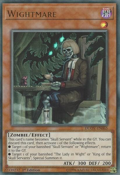 Wightmare trading card from Duel Overload Wightmare - Duel Overload YuGiOh trading card