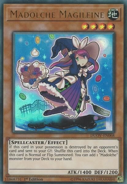 Madolche Magileine trading card from Duel Overload Madolche Magileine - Duel Overload YuGiOh trading card