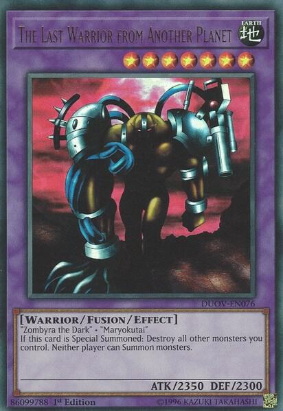 The Last Warrior from Another Planet trading card from Duel Overload The Last Warrior from Another Planet - Duel Overload YuGiOh trading card