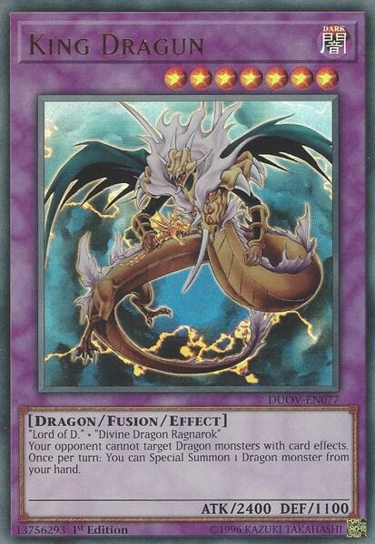 King Dragun trading card from Duel Overload King Dragun - Duel Overload YuGiOh trading card