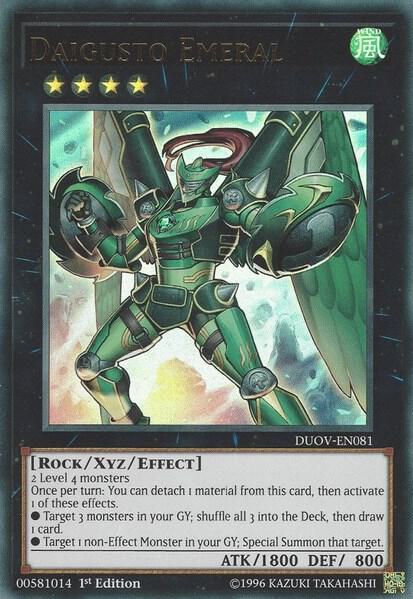 Daigusto Emeral trading card from Duel Overload Daigusto Emeral - Duel Overload YuGiOh trading card