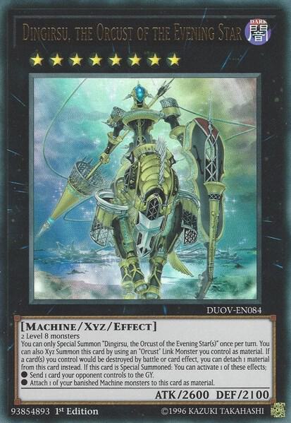 Dingirsu, the Orcust of the Evening Star trading card from Duel Overload Dingirsu, the Orcust of the Evening Star - Duel Overload YuGiOh trading card