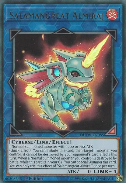 Salamangreat Almiraj trading card from Duel Overload Salamangreat Almiraj - Duel Overload YuGiOh trading card