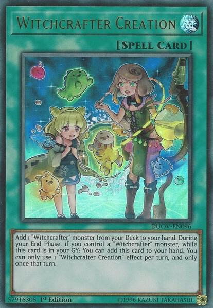 Witchcrafter Creation trading card from Duel Overload Witchcrafter Creation - Duel Overload YuGiOh trading card