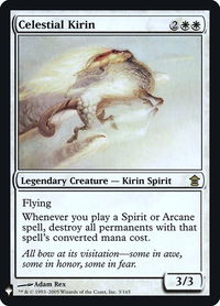 Celestial Kirin - The List Reprints (LIST) #3 - Rare Magic: The Gathering Trading Card