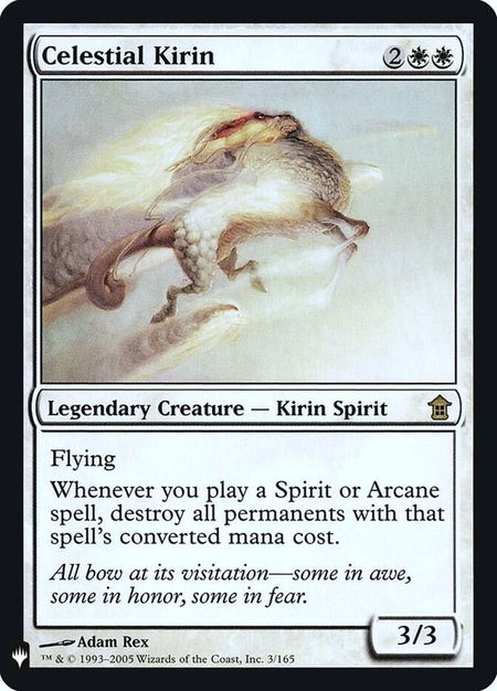 Celestial Kirin - The List Reprints Magic: The Gathering trading card