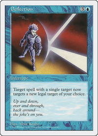 Deflection - Fifth Edition (5ED) #81 - Rare Magic: The Gathering Trading Card