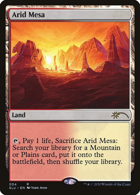 Arid Mesa - Secret Lair Series Magic: The Gathering trading card
