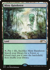 Misty Rainforest - Secret Lair Series (SLU) #5 - Rare Magic: The Gathering Trading Card