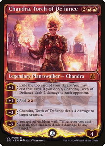 Chandra, Torch of Defiance - Signature Spellbook: Chandra (SS3) #1 - Mythic Rare Magic: The Gathering Trading Card