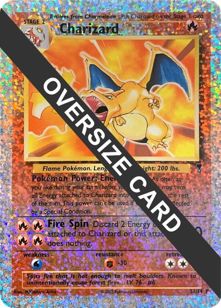 Charizard - S1/S4 (Box Topper) trading card from Jumbo Cards Charizard - S1/S4 (Box Topper) - Jumbo Cards Pokémon trading card
