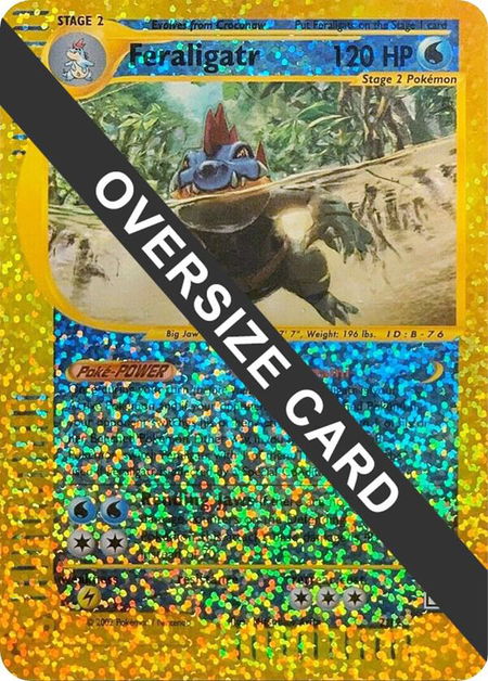 Feraligatr - 2/12 (Box Topper) - Jumbo Cards Pokémon trading card