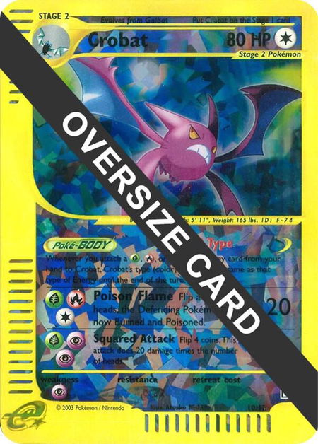 Crobat - 10/12 (Box Topper) - Jumbo Cards Pokémon trading card