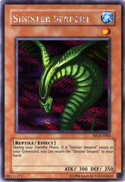 Sinister Serpent - World Championship 2004: GBA Promo YuGiOh trading card