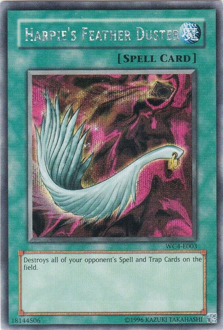 Harpie's Feather Duster - World Championship 2004: GBA Promo YuGiOh trading card