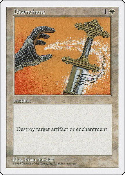 Disenchant - Fifth Edition Magic: The Gathering trading card