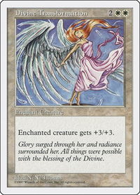 Divine Transformation - Fifth Edition (5ED) #28 - Uncommon Magic: The Gathering Trading Card