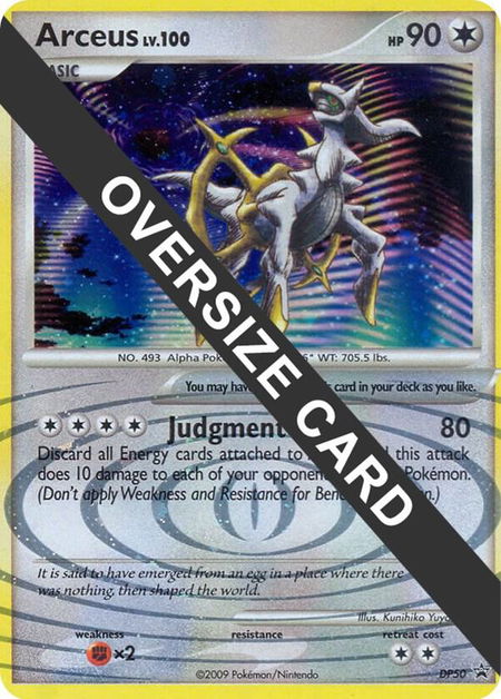 Arceus - DP50 (DP Black Star Promos) trading card from Jumbo Cards Arceus - DP50 (DP Black Star Promos) - Jumbo Cards Pokémon trading card