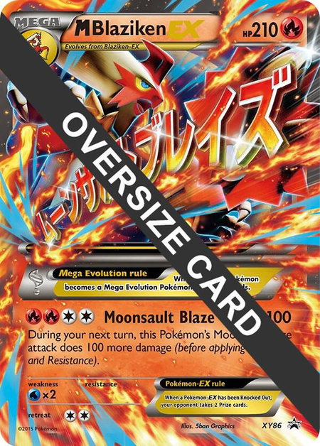 M Blaziken EX - XY86 trading card from Jumbo Cards M Blaziken EX - XY86 - Jumbo Cards Pokémon trading card