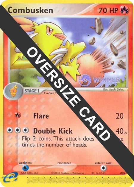 Combusken - 009 (Nintendo Black Star Promo) - Jumbo Cards Pokémon trading card