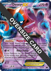 Deoxys EX - 53/116 (Plasma Freeze) - Jumbo Cards (PR) #053/116 - Promo Pokémon Trading Card