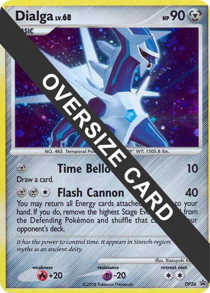 Dialga - DP26 (DP Black Star Promo) trading card from Jumbo Cards Dialga - DP26 (DP Black Star Promo) - Jumbo Cards Pokémon trading card