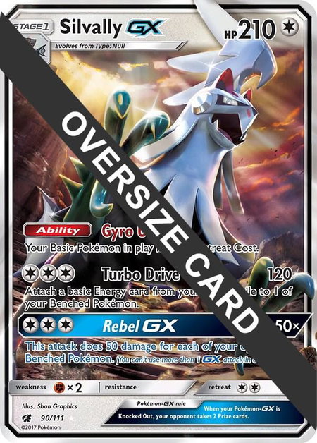 Silvally GX - 90/111 - Jumbo Cards Pokémon trading card