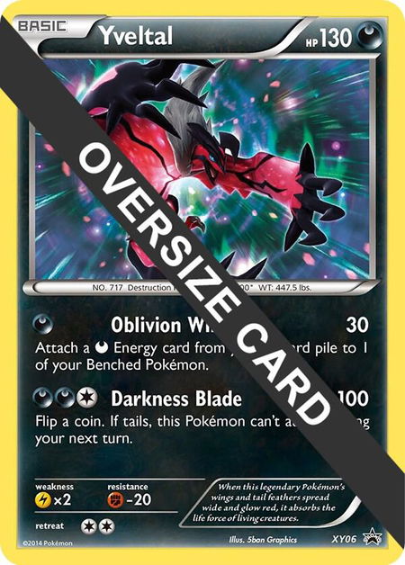 Yveltal - XY06 trading card from Jumbo Cards Yveltal - XY06 - Jumbo Cards Pokémon trading card