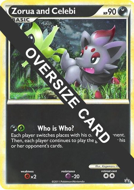 Zorua and Celebi (Black and White Tour Promo) - Jumbo Cards Pokémon trading card